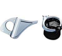 Kuryakyn 1692 Motorcycle Accessory: Passenger Drink/Cup Holder with Mesh Basket for 2014-19 Harley-Davidson Touring & Trike Motorcycles, Right Side, Chrome