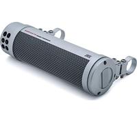 Kuryakyn 2719 MTX Road Thunder Weather Resistant Motorcycle Sound Bar Plus: 300 Watt Handlebar Mounted Audio Speakers with Bluetooth, USB Power Charger, Satin Silver