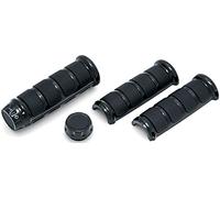 Kuryakyn 6781 Motorcycle Handlebar Accessory: ISO Grips for Harley-Davison Motorcycles with Heated Grips, Gloss Black, 1 Pair