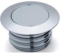 Kuryakyn 7178 Vented Flush Mount Pop-Up Fuel Tank/Gas Cap with Right-Hand Threads for 1996-2019 Harley-Davidson Motorcycles with Screw Tanks, Chrome