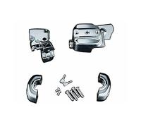 Kuryakyn 9126 Motorcycle Handlebar Accessory: Complete Chrome Replacement Brake and Clutch Control Dress-Up Kit for 1996-2017 Harley-Davidson Motorcycles, Single Disc