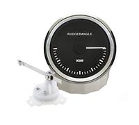 KUS Guaranteed Rudder Angle Indicator Gauge With Rudder Sensor 85mm (3-3/8") With Backlight (Black)