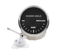 KUS Waterproof Rudder Angle Indicator Gauge With Rudder Sensor 52mm (2") 12V/24V (Black)