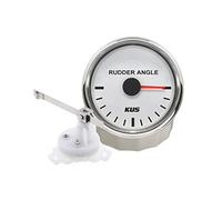 KUS Waterproof Rudder Angle Indicator Gauge With Rudder Sensor 52mm (2 inches) 12V/24V (White)