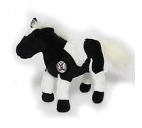 Kuscheltiere.biz Horse Pony Cuddly Toy Indian Horse Schecke Pinto Black / White Plush Toy Nando