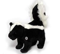 Kuscheltiere.biz Skunk Cuddly Toy - Black, Standing Plush Toy, Funkey