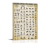 KUSDPKAJC Ashtanga Vinyasa Yoga Primary Series Poster Decorative Painting Canvas Wall Art Living Room Poster Bedroom Painting Wall Art Picture Print Modern Family Room Decor 16 x 24 Inches (40 x 60 cm