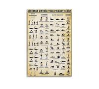 KUSDPKAJC Ashtanga Vinyasa Yoga Primary Series Poster Decorative Painting Canvas Wall Art Living Room Poster Bedroom Painting Wall Art Picture Print Modern Family Room Decor 12 x 18 Inches (30 x 45 cm