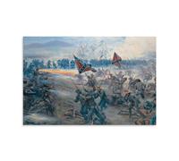 KUSDPKAJC Gettysburg, American, Civil War Poster Decorative Painting Canvas Wall Art Living Room Poster Bedroom Painting, Wall Art Picture Print Modern Family Room Decor 20 x 30 Inches (50 x 75 cm)