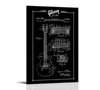 KUSDPKAJC Gibson Les Paul Patent Poster Decorative Painting Canvas Wall Art Living Room Poster Bedroom Painting Wall Art Picture Print Modern Family Room Decor 16 x 24 Inches (40 x 60 cm)