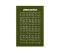 KUSDPKAJC Guitar Chords Fan Art Poster Decorative Painting Canvas Wall Art Living Room Poster Bedroom Painting Wall Art Picture Print Modern Family Room Decor 20 x 30 Inches (50 x 75 cm)