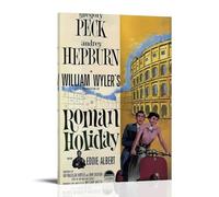 KUSDPKAJC Movies Roman Holiday Audrey Hepburn Poster Decorative Painting Canvas Wall Art Living Room Poster Bedroom Painting Wall Art Picture Print Modern Family Room Decor 20 x 30 Inches (50 x 75 cm)