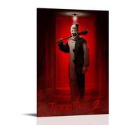 KUSDPKAJC Terrifier-2 Horror Movie Poster Decorative Painting Canvas Wall Art Living Room Poster Bedroom Painting Wall Art Picture Print Modern Family Room Decor 16 x 24 Inches (40 x 60 cm)