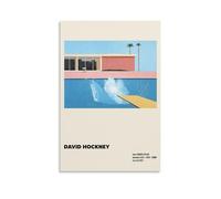 KUSDPKAJC The Bigger Splash David Hockney Poster Decorative Painting Canvas Wall Art Living Room Poster Bedroom Painting Wall Art Picture Print Modern Family Room Decor 16 x 24 Inches (40 x 60 cm)