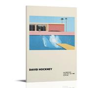 KUSDPKAJC The Bigger Splash David Hockney Poster Decorative Painting Canvas Wall Art Living Room Poster Bedroom Painting Wall Art Picture Print Modern Family Room Decor 08 x 12 inches (20 x 30 cm)