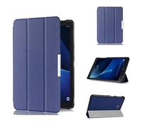 Kusen Samsung Galaxy Tab A6 10.1 2016 Release Tablet Case - Ultra Slim Folio Cover for Galaxy Tab A 10.1" Tablet SM-T580 T585 T587 BRAECN Three-Layer Shockproof Solid Case (Dark Blue)