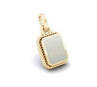 KUSHMIWAL GEMS 11.25 Ratti 10.25 Crt Natural Opal Gold Plated Pendant Certified Natural Australian Opal Stone Gold Plated Pendant for Men and Women by Lab Certifie, Free Size, Gemstone, Opal, Free