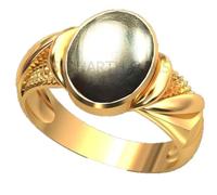 KUSHMIWAL GEMS 7.25 Ratti 6.00 Cart Natural Pyrite Ring Genuine Stone Gold Plated Adjustable Ring With Size For Men And Women, Metal, Pyrite, Metal, Pyrite