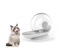 KUSIDI Cat Dog Water Dispenser Automatic Water Drinking Fountain for Small or Medium Size Dogs Cats Easy to Clean Snail Shape 2.8L (Grey)
