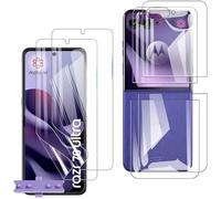 KUSINHOKA 2+2 Pack Back+ Front Screen Protector for Motorola Razr 70 Ultra,HD Clear Scratch Resistant Bubble Free Easy Installation,Ultra Thin Soft TPU Full Coverage Flexible Selfhealing Display Film