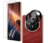 KUSINHOKA 2 Pack Screen Protector for Honor Magic V6 5G + 2 Pack Camera Lens Protector,Scratchproof,Bubble Free,Easy Installation,Fingerprint Unlock Full Coverage Flexible TPU Screen Protector Film