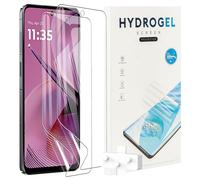 KUSINHOKA 2 PACK Screen Protector for Motorola Moto G55，Not Glass Scratchproof,Bubble Free,Easy Installation,HD Fingerprint Unlock Full Coverage Flexible TPU Screen Protector Film,Transparent