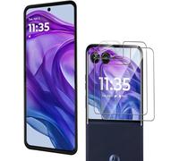 KUSINHOKA 2 Pack Screen Protector for Motorola Moto Razr 50 Ultra/Razr Plus 2024 + 2 Pack Camera Lens Protector,99.99% HD Full Coverage Scratch Resistant Bubble Free,9H Hardness Premium Quality Film