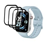 KUSINHOKA [3 Pack] Screen Protector for Xiaomi Redmi Watch 6/Xiaomi Redmi Watch 6 NFC，3D Curved Full Coverage PET Anti Scratch,High Transparency,Anti fingerprint,Bubble Free Screen Guard