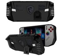 KUSINHOKA Case for MSI Claw A8 BZ2EM,Shockproof Anti Scratch Anti Squeeze Non Slip Silicone Dust Protection Cover with Built-in Stand，Black