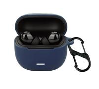KUSINHOKA Case for Xiaomi Redmi Buds 6 Lite, Anti-Scratch Premium Soft Silicone Full Protective Case, Shockproof, Carabiner Included, Blue