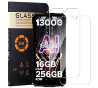 KUSINHOKA Screen Protector for DOOGEE Fire 7,[2 Pack] 99.99% HD Full Coverage Easy Installation Round Edge Scratch Resistant Bubble Free,9H Hardness Premium Quality Tempered Glass Film,Transparent