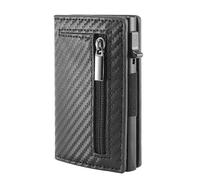 Kusioe Future Wallet with Coin Compartment & RFID Protection - Mini Wallet for Men & Women Small - Ultra Thin Credit Card Case for Men & Women - Slim Wallet with Coin Compartment & Anti-Theft