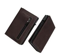 Kusioe Future Wallet with Coin Compartment & RFID Protection - Mini Wallet for Men & Women Small - Ultra Thin Credit Card Case for Men & Women - Slim Wallet with Coin Compartment & Anti-Theft