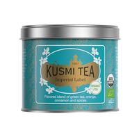 Kusmi Tea Label Imperial - 100 gr Loose Tea Tin - Organic Blend of Green Tea, Citrus & Spices - Flavored with Aniseed, Licorice, Ginger, Cardamom & Orange Peel