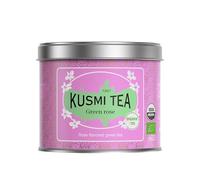 Kusmi Tea - Rose flavoured Green Tea (Organic Tea) - 100g Loose Leaf Tea tin