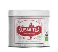Kusmi Tea - White Bellini (Organic Tea) - Peach and Apricot flavoured White Tea - 90gr Loose Leaf Tea tin
