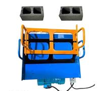 KUSOLE Brick Making Machine, Electric Hollow Making Maker Machine, Multiple Molds Optional, 45s Fast Forming, Vibration Frequency 200-220 Times/Min, 30 Bricks/H, Suitable for Home Use Two-HoleBrick