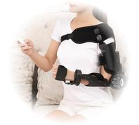 KUSOLE Elbow joint rehabilitation device, 360° rotation range rehabilitation elbow protector, hemiplegic robotic trainer, 0~110° full-angle exercise, with remote control and timer. right