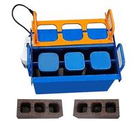 KUSOLE Small Electric Cement Block Forming Machine - 45 Seconds Fast Forming, 30 Bricks per Hour, 23kn Pressure, 550w Motor, Perfect for Workshops and Home DIY Three-HoleBrick