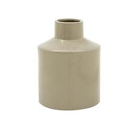 Kusso Beige Vase for Pampas Grass - Ceramic Vase for Flowers - Neutral Home Decor - Leak Proof Minimalist Design - 18cm