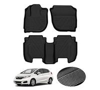 KUST All Weather Floor Mats for Honda Fit 2015-2021 Custom Fit Floor Liner 1st & 2nd Row Liners Non-Slip