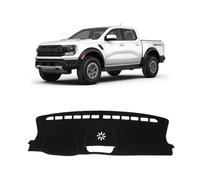 KUST Car Dashboard Cover Mat for Ford Ranger 2024 2025 Left Hand Driving Non-Slip Dashboard Mat Pad Interior for Ford Ranger Accessories Custom Fit Dash Mat Sunshade Windshield Glare Black
