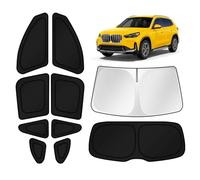 KUST Car Window Shades for 2016-2022 BMW X1 F48 Accessories Windshield Sun Shade Side Rear Window Covers Sunshade Privacy Protection for Camping Blackout UV Block Full Set 10PCS