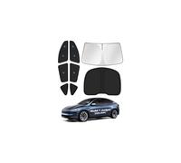 KUST Car Window Shades for 2025 2026 New Tesla Model Y Juniper Accessories with No-Fall Suction Cups Windshield Sun Shade Side Rear Window Covers Sunshade Privacy Protection for Camping Blackout 8PCS