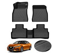 KUST Custom Fit Floor Mats for 2020-2024 Nissan Sentra Accessories All Weather Floor Mat Liners 1st & 2nd Row Liner Black Non-Slip