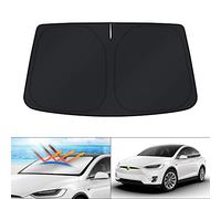 KUST Windshield Sun Shade for 2022 Tesla Model X 2021 2020 2019 2018 2017 2016 Tesla X Accessories Sunshade Window Sun Visor Protector Foldable Blocks UV Rays Keep Your Car Cooler