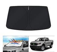 KUST Windshield Sun Shade for Ford Ranger Accessories 2019-2025 2026 Custom Fit Window Shade Foldable Sun Visor Protector Blocks UV Rays Keep Your Car Cooler