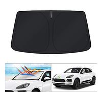 KUST Windshield Sun Shade for Porsche Macan SUV 2014-2020 2021 Sunshade Foldable Sun Visor Protector Blocks UV Rays Keep Your Car Cooler
