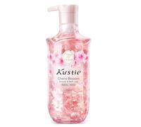 Kustie Cherry Blossom Petal Body Wash with Niacinamide & Real Flower Extracts - Brightening & Hydrating Perfume Shower Gel with Antioxidants, Amino Acids & Long-Lasting 24H Floral Fragrance, 380ml