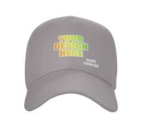 Kustima Personalised Cap Custom Baseball Caps for Men, Adjustable Trucker Cap with Logo/Text/Photo, Mesh Dad Hat, Black Cap, Running, Golf, Sports Hats